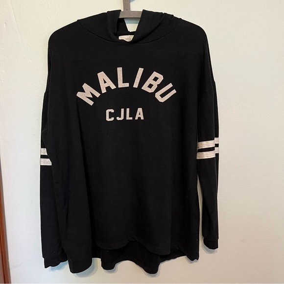 CJLA Carly Jean Malibu Hoodie Black White M VGUC - Picture 2 of 11